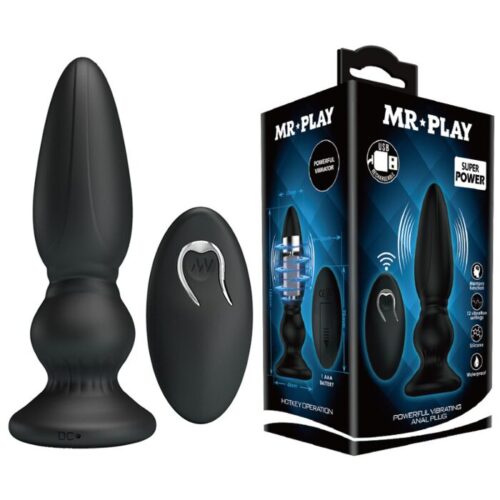 BUTT PLUG VIBRATING RECHARGABLE